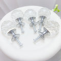 Crystal Knobs Set Handle  Cabinet Knobs with Screws Drawer Pulls Glass for Dresser Bathroom Bedroom Kitchen Living Room