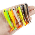 Hot Sale 5pcs/bag 6.5cm 3g Colorful Soft Fishing Lure Artificial Fishing Swim Baits with Single Tail