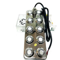 Stainless Steel 12 Head Greenhouse Pond Aquarium Ultrasonic Fogger Mist Maker Air Humidifier Atomizer
