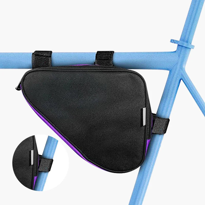 Outdoor Travel Waterproof Durable Polyester Large Capacity Road Bike Riding Cycle Pouch Bicycle Front Tube Triangle Frame Bag