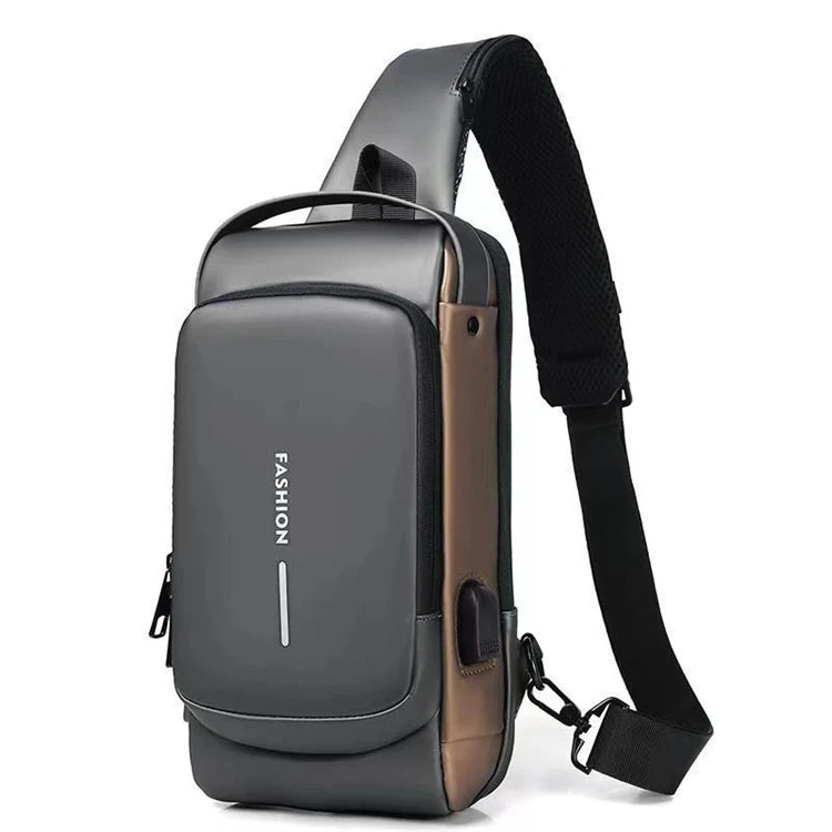 Wholesale Student Waterproof Fashion Crossbody Mini Outdoor Sports Gym Work Running Sling Chest Bag for Men
