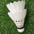 OEM Badminton Shuttlecock Best Durability Flying Grade 1 Straight Goose Feather Shuttlecock for Tournament 12pcs