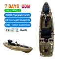 Modular White Kayak with Pedals Sit-in Design for Whitewater Enthusiasts LLDPE Hull Material