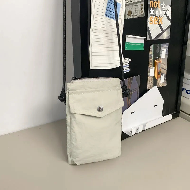 Lightweight Mobile Phone Women Small Shoulder Bags New Nylon Portable Ladies Crossbody Bag Trend Commuter Casual Female Handbag