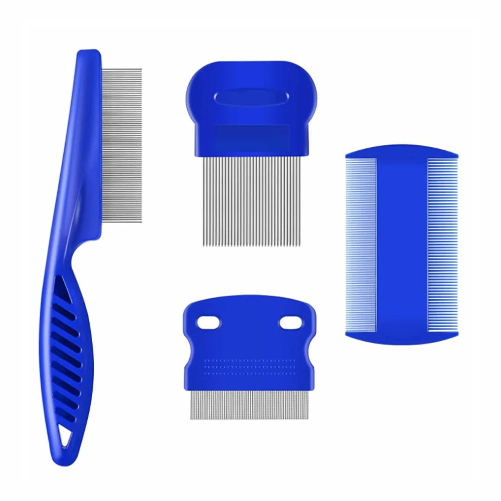 Wholesale Custom Logo Pet Flea Comb Double Side Lice Brush Dog Cat Hair Removal Grooming Tool