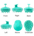 Wholesale Foldable Ultra-Soft Silicone Bristle Hairbrush Waterproof Hair Scrubber Hair Scalp Massager Plastic Laser Technology