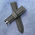 Black Stitching Diving Sport Silicone Rubber Watch Strap Universal 18mm 20mm 22mm Sport Replacement Watch Band for Man