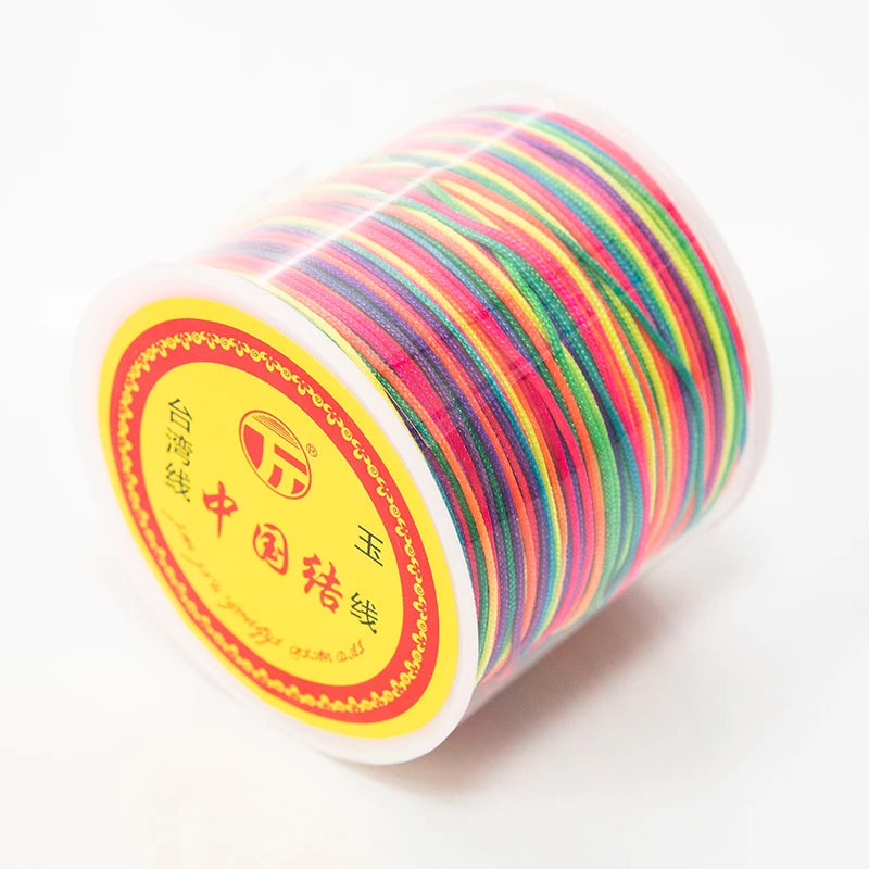 PE901 50Meters/Rolls Wholesale Nylon Thread Jewelry Wire Chinese Knot No.72 Jade String