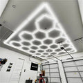 Ceiling Detailing Hexagon Lights 60000K Garage Honeycomb Lights Led Hexagon Work Garage Light Ceiling