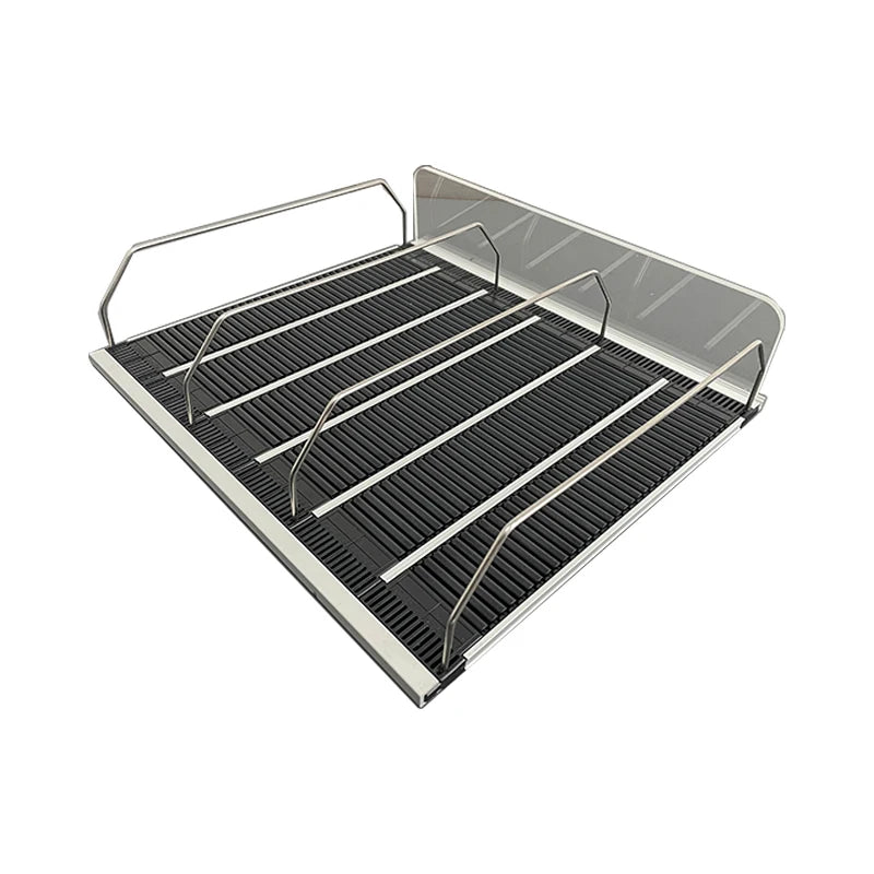 2023 Plastic Metal Gravitation Roller Shelf Track Shelf for Supermarket