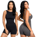 Women's Elastic Knit Body Shaper Plus Size Seamless Backless Tummy Control Shapewear Breathable Feature Rompers Women
