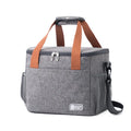 15L Large Insulated Cooler Lunch Box Portable Tote Handbag Foldable Oxford Cloth Food Storage Lunch Bags with Shoulder Strap