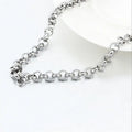 Women's Fashion Gold Plated Stainless Steel Round Pearl Necklace 304 and 316L Chain for Hip Hop