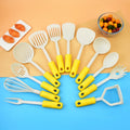 Wholesale Supplier Black Nylon Kitchen Cooking Utensils and Appliances Set with Whisk Potato Press