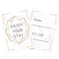 Customized Hotel Room Key Card Envelope Sleeve Holder With Custom Printing