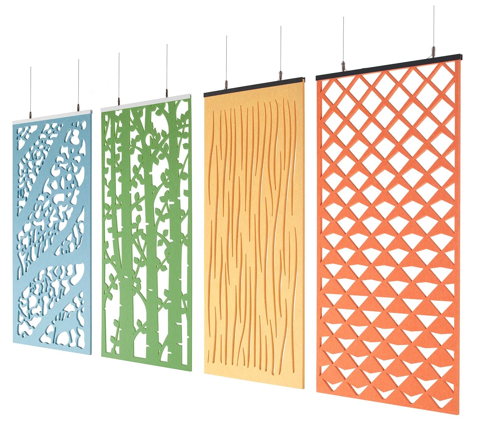 Sound Absorption Panel High Frequency Screen High Density Polyester Acoustic Suspended Screens Room Dividers