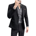 S-7XL Men's Suit British and Korean Version Slimming Business Best Man Suit Gift Men's  Casual  Suit