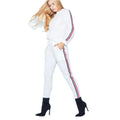 AI-MICH Women Autumn and Winter Solid Color Sports and Leisure Long-sleeved Trouser Suit