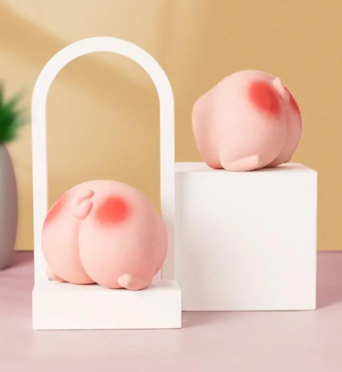 2025 New Interactive Pink Latex Fart Dog Toy Soft Sound Pet Squeak Toy Funny Toys for Dogs