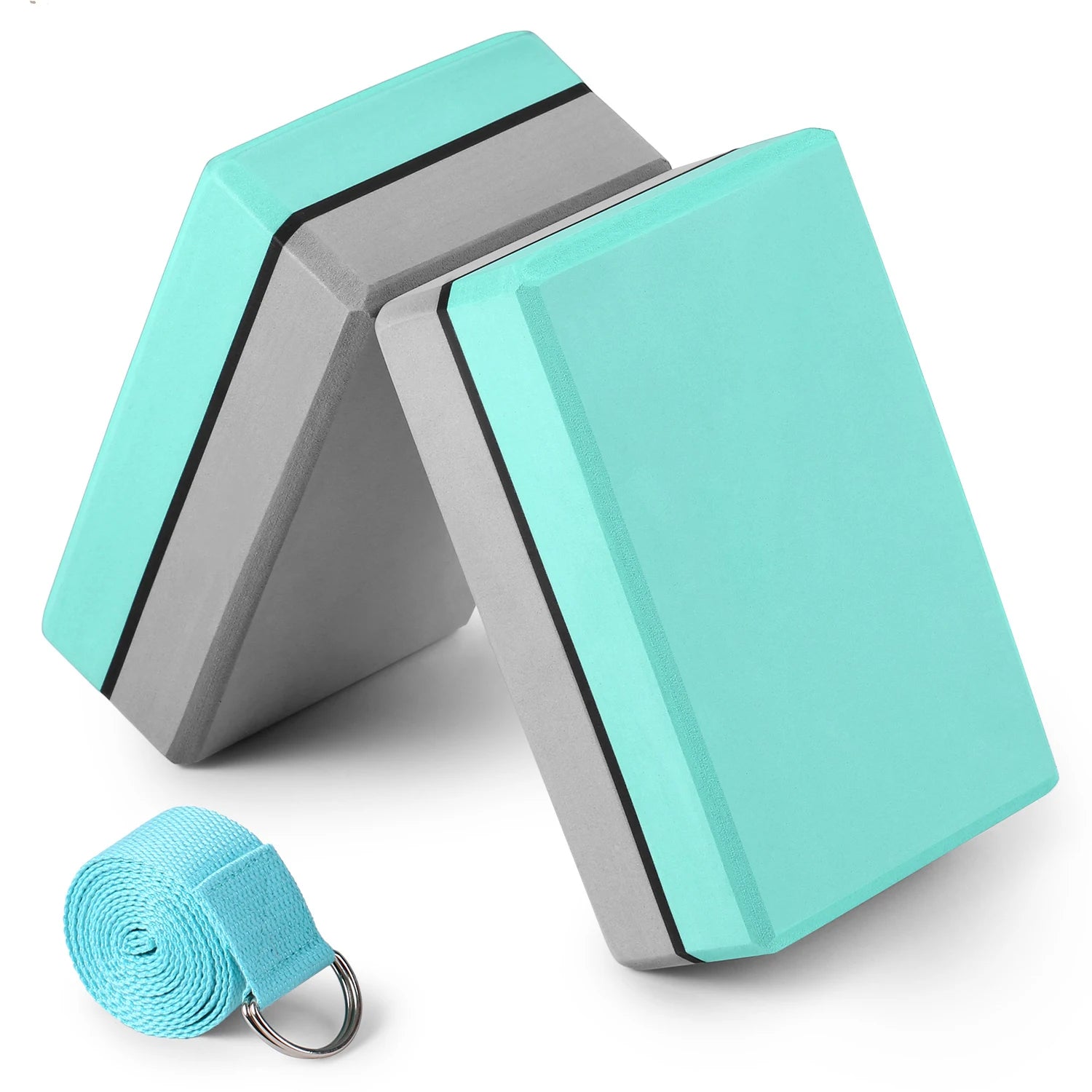 FDFIT Recycled Physical Therapy Half Round High Density EVA Foam Yoga Block