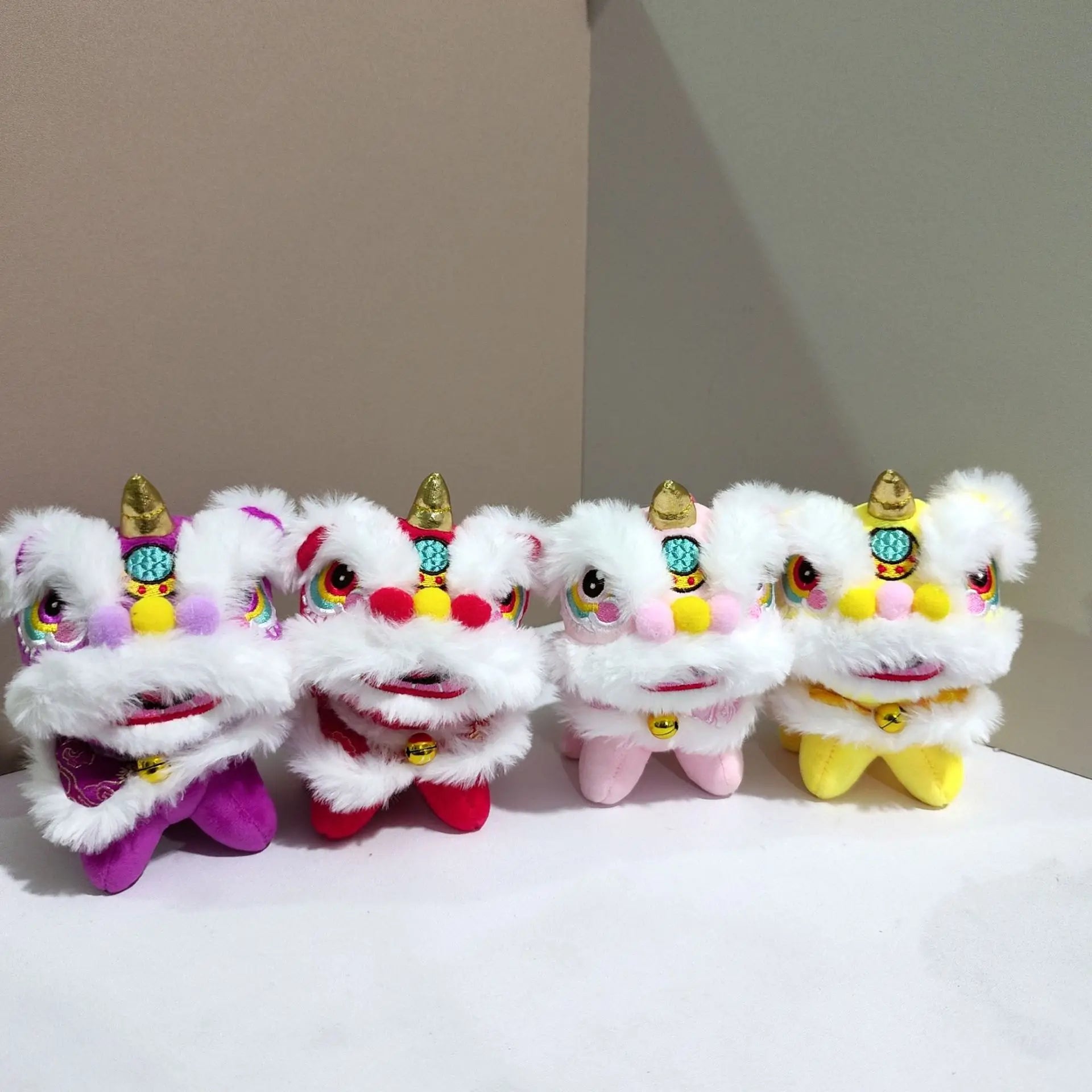 lion Dance Plush Plushy Chinese Style Lion Dance Mini Fortune Dance Lions Keychain China Lion Dance Doll lion Dance Plush