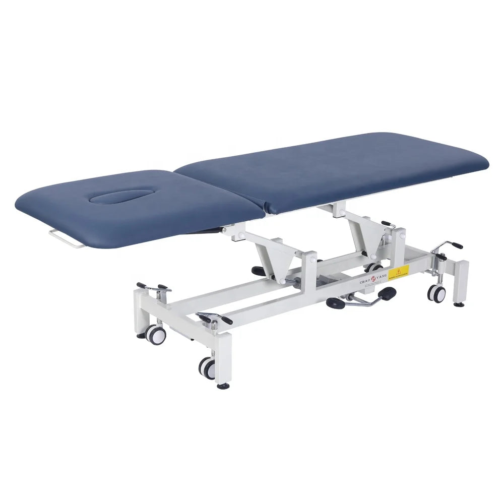 Medical Equipment Clinic Use 2 Section Hi Low Hospital Examination Couch Clinic Hydraulic Exam Table Bed Medical Spine Stretcher