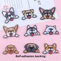 Wholesale Self - Adhesive Backing DIY Cute Dog Embroidery Patch