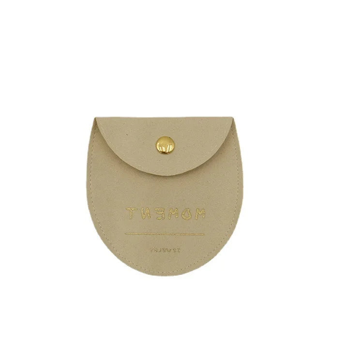 Wholesale New Round Clamshell Jewelry Bag Accessories Bag Storage Ring Earrings Pendant Necklace Custom LOGO