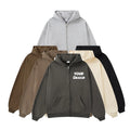 Factory Wholesale Streetwear Quality Thick Fleece Cotton Zipper Oversized Hoodie Custom Logo OEM Retro Zipper Hoodies