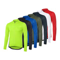 Professional Cycling Clothes Road Car Men Quick Dry Breathable Spring And Summer Top Long Sleeve Solid Color Zipper