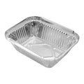 Rectangular Silver Foil Serving Tray Recyclable Aluminium Bowl for Christmas Holiday Household Buffet BBQ for Baking