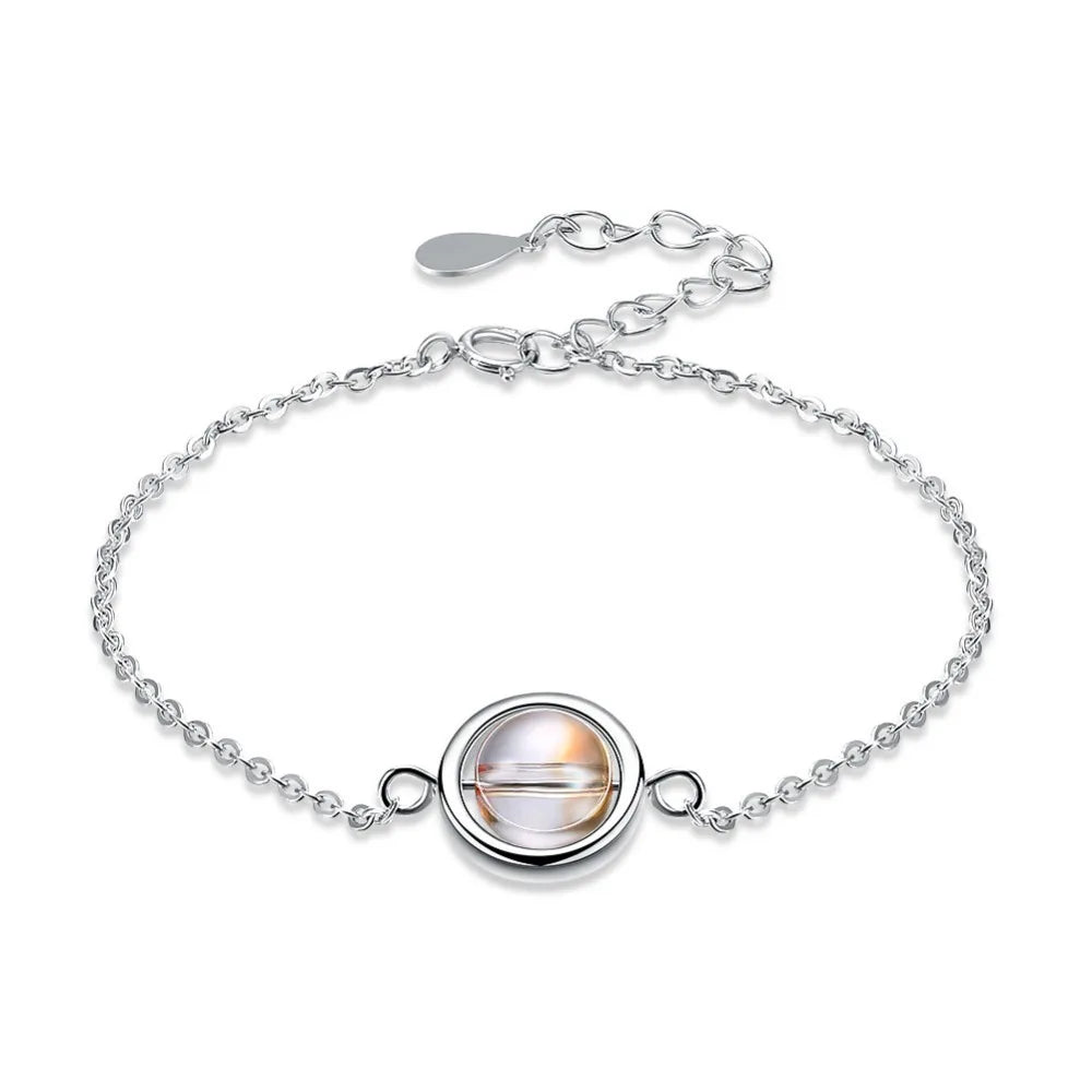 Sun Star INS Style Delicate 925 Sterling Silver Gold Plated Trendy Fashion Charm Zircon Jewelry Bracelet for Wedding Party Gift