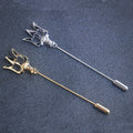 New Arrival High Polish Plain Stainless Steel Men's Wedding Engagement Party Gift Fast Delivery Trident Tie Clips