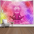 Tarot Sun Moon Wall Hanging Mandala Bohemian Polyester Fiber Tarot Print Tapestry Carpet Mandala  Wall Decor Boho Tree