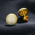 Luxury Mens Top D VVS Moissanite Diamond 925 Sterling Silver 18K 14K Gold Plated Iced Out Geometric Stud Earrings for Men