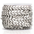 Delicate Leaf Chain for Women Men Unique Indentation New Style Stainless Steel Jewelry Link Chains for DIY Necklace and Bracelet