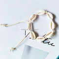 Hawaii Natural Seashell Handicraft Folk Art Portable Necklace and Bracelet Set for Women Mother's Day Gift