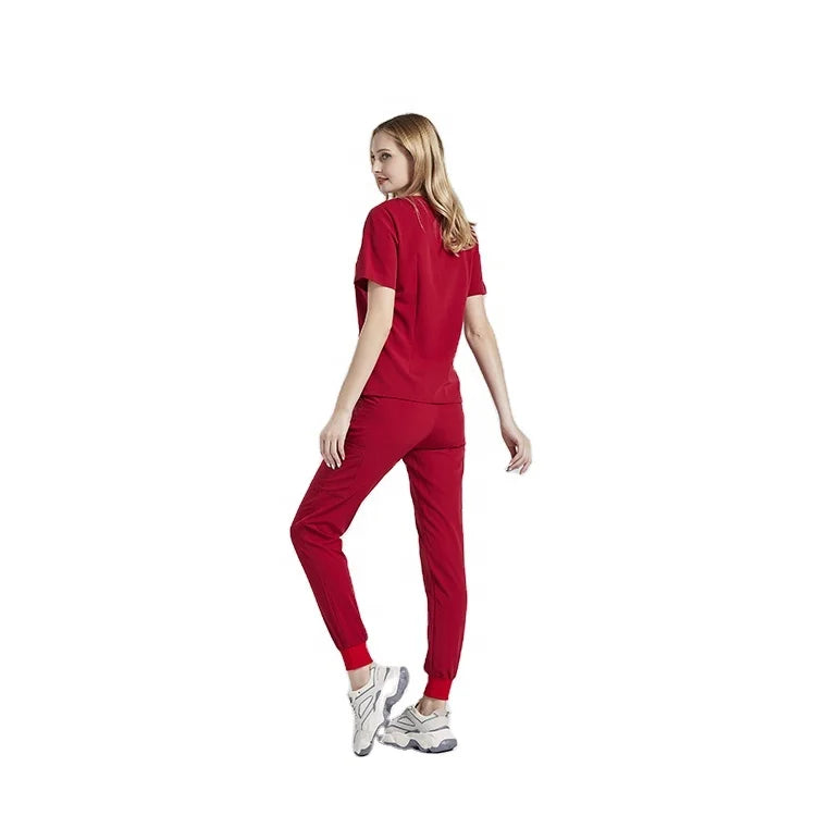 Top Quality Nurses Hospital Uniforms Nursing Best-selling breathable scrubs suit uniforms jogger women scrub sets uniform