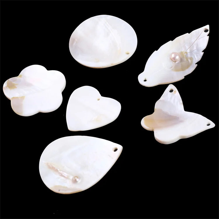 Cheap Butterfly Irregular Shape Natural White Mother of Pearl Shell Accessories for Jewelry Making