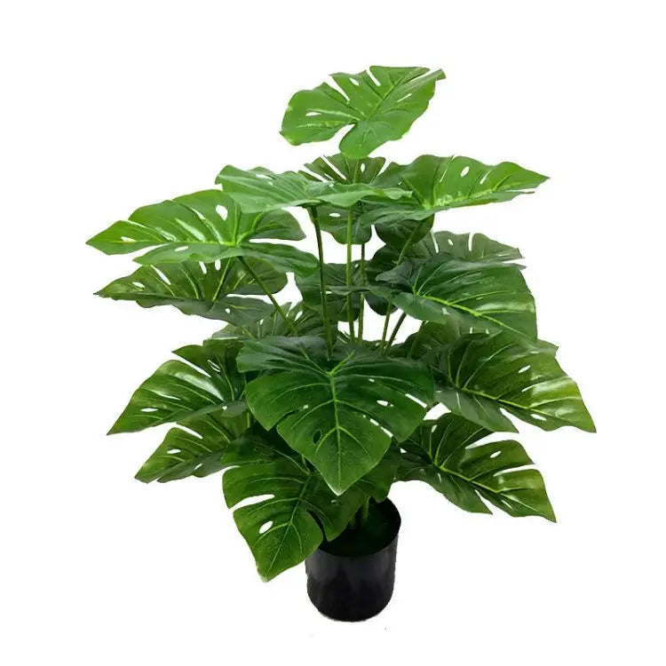 Hot Sales 70cm Tropical Plants Small Potted Artificial Plant Artificial Bonsai Plants Home Office Indoor Decorgreen