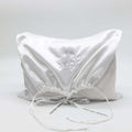 Custom Embroidery Logo Recycled Polyethylene Satin Dust Clothes Packaging Envelope Pouch Drawstring Cloth Storage Silk Satin Bag