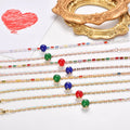 Fashion Wholesale Bling Matching Dog and Owner Crystal rainbow Bracelets and Necklaces