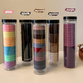 In Stock Fashion Colorful Rubber Korean Elastic Hair Ring Hair Ties Elastic Hair Band for Women