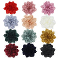 New Small Size Wavy Cloth Flowers Handmade Silk Cloth Three-dimensional Flowers DIY Shoes and Hats Clothing Accessories Flowers
