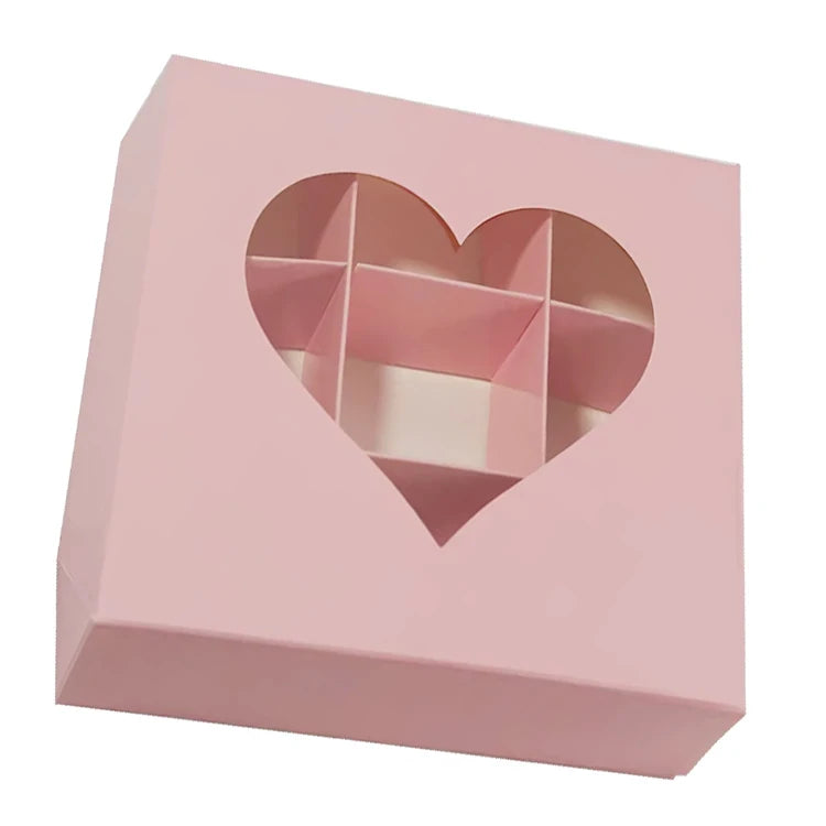 Hot-selling Square Partitioned  Matte Laminated Art Paper Food Boxes for Dried Fruits and Nuts