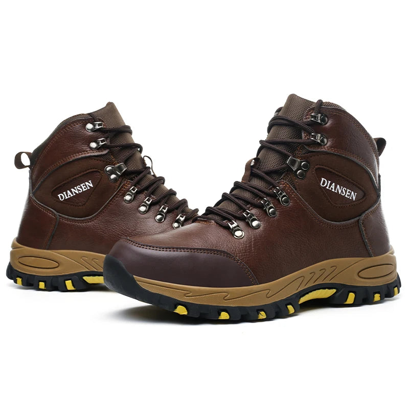 DianSen D865 Best Selling High Cut Quality Work Fashion Construction Safety Boots Steel Toe Men Safety Shoes