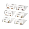 H&P Hot Sale Temperament Minimal Earrings Crystal Stone Earrings Natural Gemstone Earrings Stud for Women