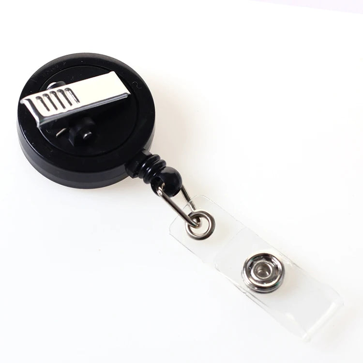 Custom Plastic+Metal Rotatable Retractable Badge Reel ID Nurse Name Holder Multi-Use Easy Return Pull Swivel Alligator Clip