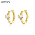 LUOTEEMI Minimalistic Earing Simple Geometric Designer Fashion Tiny Huggie Minimalist Modern Earring