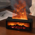 Flame Aroma Diffuser Remote Control Simulation Fireplace Diffuser Essential Oil Diffuser Fireplace Humidifier for Gifts